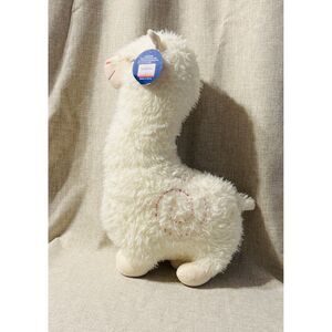JingGuang Toys White Alpaca W/ Swirl Stuffed Animal Toy Washable, 18 in Tall NEW